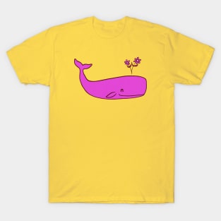 Peace Whale pink T-Shirt